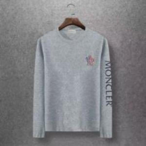 今からの季節にピッタリ 2026 自分らしいスタイリング  長袖Tシャツ  MONCLERコピー 3色可選 モンクレールコピー