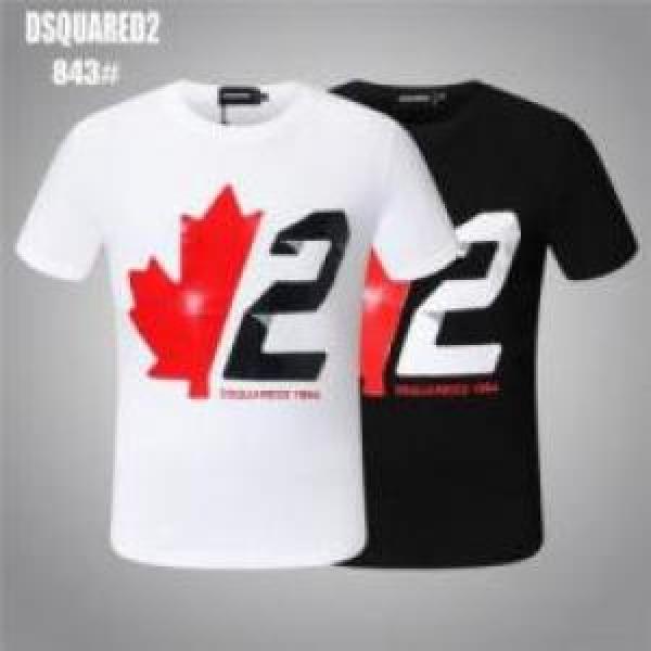 半袖Tシャツ 自然な肌触り DSQUARED2コピー  2026  【人気ブログ掲載】 2色可選 ディースクエアードコピー