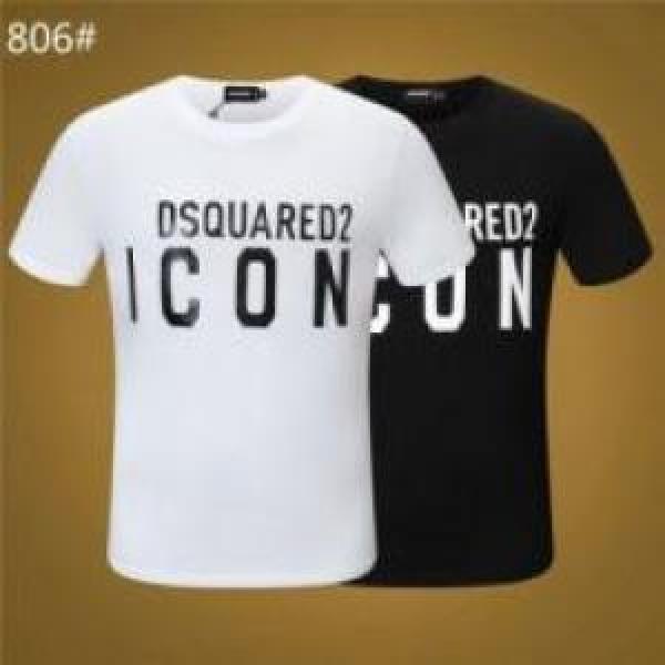 半袖Tシャツ 格安！ 2色可選 ディースクエアード DSQUARED2偽物ブランド 2026春夏 頑丈な素材