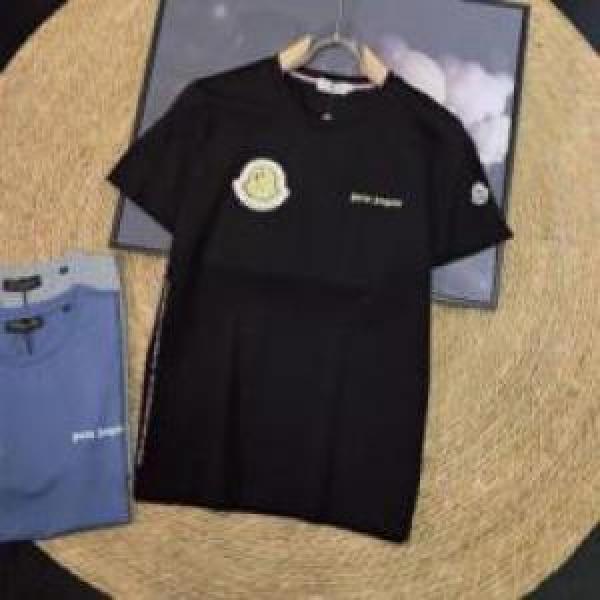 人気商品 3色可選 モンクレールブランド 偽物 通販 2025 モンクレール MONCLER 半袖Tシャツ 縦には伸びにくい