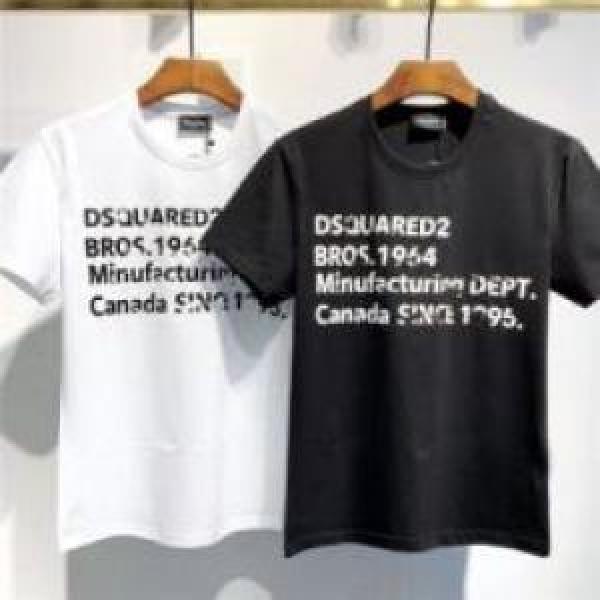 2026 カッコいい印象を付ける 半袖Tシャツ DSQUARED2コピー 着回し度抜群 2色可選 ディースクエアードコピー