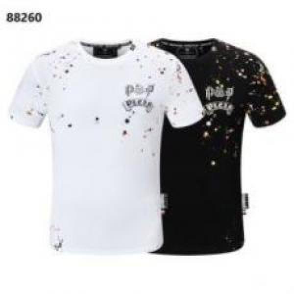 最旬アイテム フィリッププレイン 2026春夏 半袖Tシャツ PHILIPP PLEINスーパーコピー ゆったりとしたシルエットに肌に優しいソフトな素材で適な着心地 2色可選