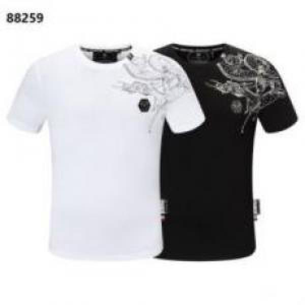 半袖Tシャツ お買得 フィリッププレイン PHILIPP PLEIN 2026春夏 フィリッププレインコピーブランド 春夏 男女兼用 2色可選