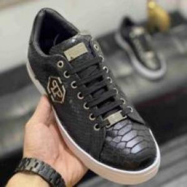 ★安心★追跡付 2026 フラットシューズ スニーカー フィリッププレインブランド 偽物 通販 フィリッププレイン PHILIPP PLEIN カジュアルシューズ