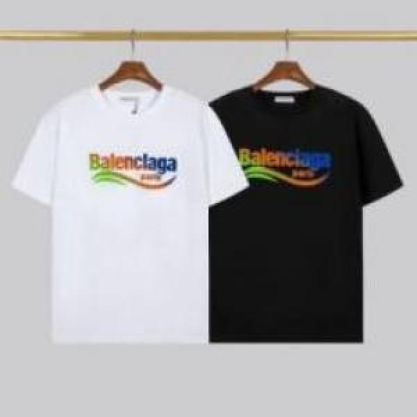 歓迎なレットショップ BALENCIAGAブランド コピー 半袖/Tシャツ バレンシアガコピー人気定番2026 2色可選