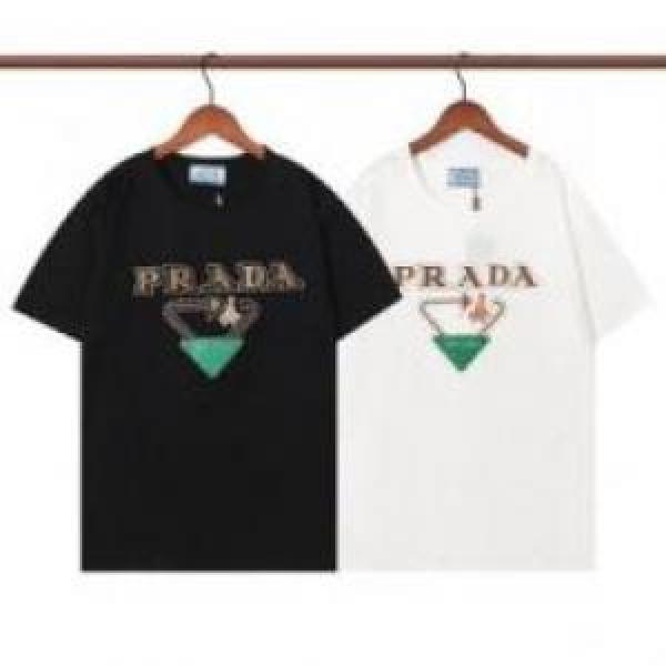 大好評 スタイルアップ効果 2色可選 プラダコピー  2026 PRADAコピー 半袖Tシャツ