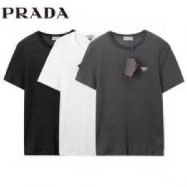 シンプル 3色可選 2026 プラダコピー 半袖Tシャツ プレゼントに  PRADAコピー