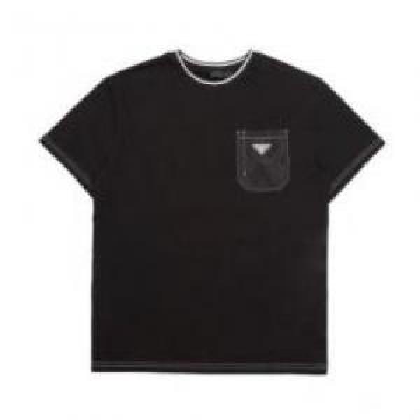 2色可選 デザイン性の高い PRADAコピー 2026 半袖Tシャツ プラダコピー  吸汗速乾