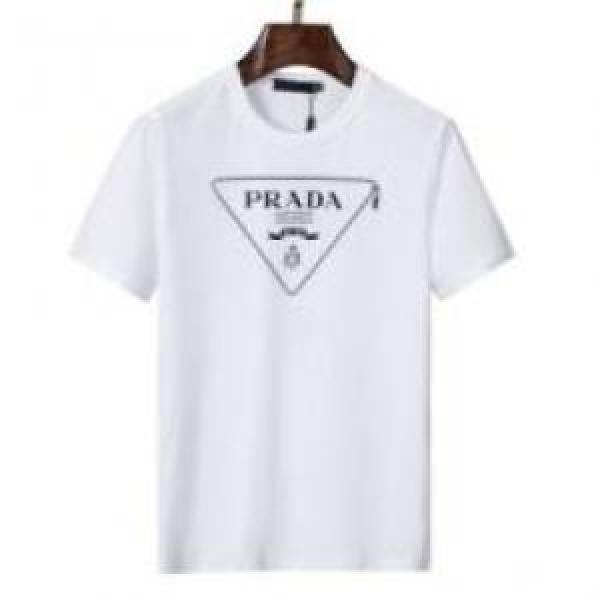 2色可選 薄手 PRADAコピー プラダコピー 欧米韓流/雑誌 2026 半袖Tシャツ