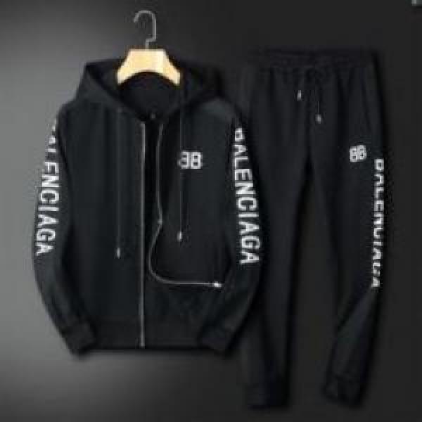 BALENCIAGAコピーブランドパーカー 数量限定100%新品 超激得2026 バレンシアガコピー 2色可選 上下セット