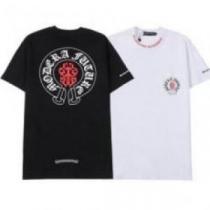 2026 CHROME HEARTSコピー 綺麗に決まるフォルム 半袖Tシャツ 2色可選 シンプル クロムハーツコピー