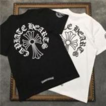 吸汗性に優れ 半袖Tシャツ 2026 2色可選 セール中 クロムハーツコピー  CHROME HEARTSコピー