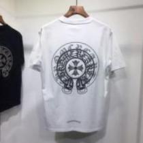 CHROME HEARTSコピー ネックライン 半袖Tシャツ クロムハーツコピー 2色可選 2026 高級感ある