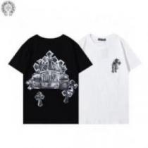 風合いが出る CHROME HEARTSコピー 2色可選 2026 半袖Tシャツ クロムハーツコピー