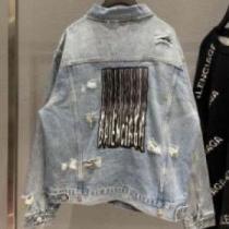 2色可選 BALENCIAGAコピー 楽に着用出来る 秋着用 バレンシアガコピー 風合いが出る トップス デニムジャケット 2026