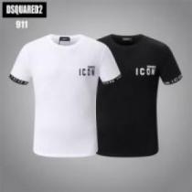 半袖Tシャツ ディースクエアードコピー 2026 2色可選 海外セレブ定番愛用  DSQUARED2コピー  人気雑誌掲載