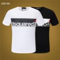 ディースクエアード DSQUARED2 首胸ロゴ クールビズ ディースクエアードブランド コピー 2026春夏 半袖Tシャツ 2色可選