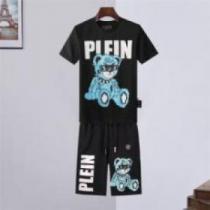 肌触りの気持ちい? フィリッププレイン PHILIPP PLEIN 2026春夏 半袖Tシャツ セットアップ上下 PHILIPP PLEINブランドコピー 2色可選