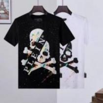 人気が爆発 半袖Tシャツ フィリッププレインブランドスーパーコピー ストリート大人気ブランド Tシャツ フィリッププレイン PHILIPP PLEIN 2026春夏 2色可選
