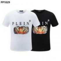 ◆モデル愛用◆ 2026春夏 フィリッププレイン PHILIPP PLEIN 半袖Tシャツ フィリッププレインブランドコピー 定番のデザインプリントTシャツ 2色可選