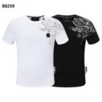 半袖Tシャツ お買得 フィリッププレイン PHILIPP PLEIN 2026春夏 フィリッププレインコピーブランド 春夏 男女兼用 2色可選