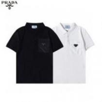 半袖Tシャツ 2色可選 首胸ロゴ プラダコピー PRADAコピー 存在感◎ 2026