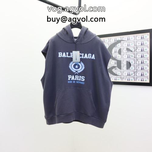  お洒落な存在感 バレンシアガコピー  BALENCIAGAコピー  2022 パーカー ボリュームネックフード付き 