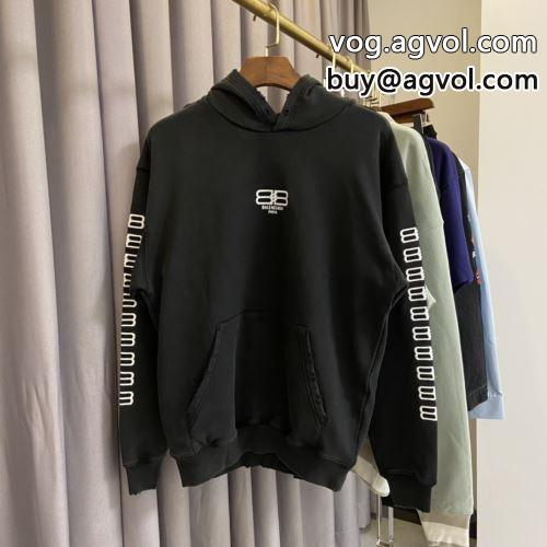  2色可選 大爆発金 BALENCIAGAコピー パーカー 男女兼得 バレンシアガコピー 2022 高評価の人気品