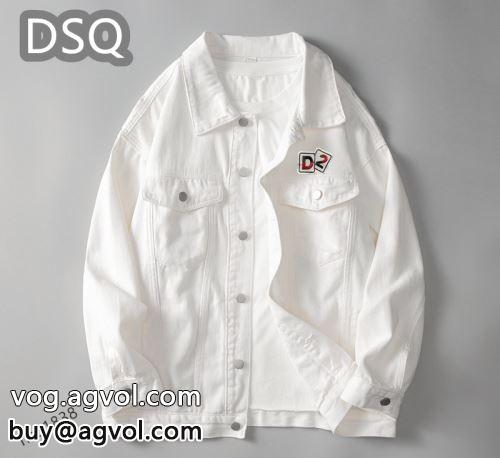 人気商品登場 DSQUARED2コピー 2色可選 2022 デニムジャケット 適度な厚み 上質ディースクエアードコピー