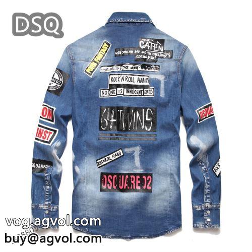 ハイレベルな作業 最安値に挑戦 DSQUARED2コピー ディースクエアードコピー   高級感漂わせる 2022 デニムジャケット