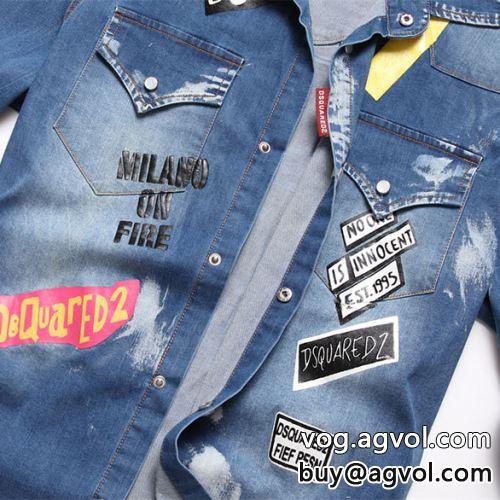 ハイレベルな作業 最安値に挑戦 DSQUARED2コピー ディースクエアードコピー   高級感漂わせる 2022 デニムジャケット