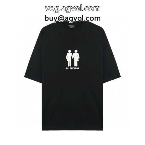 爆買い得価 BALENCIAGAコピー 半袖/Tシャツ 2色可選 お得人気セール バレンシアガブランド 偽物 通販 大特価！