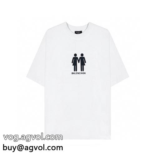 爆買い得価 BALENCIAGAコピー 半袖/Tシャツ 2色可選 お得人気セール バレンシアガブランド 偽物 通販 大特価！-1
