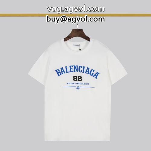 バレンシアガブランド 偽物 通販 半袖/Tシャツ激安大特価2022 BALENCIAGAコピー  2色可選 大歓迎な専門店-2