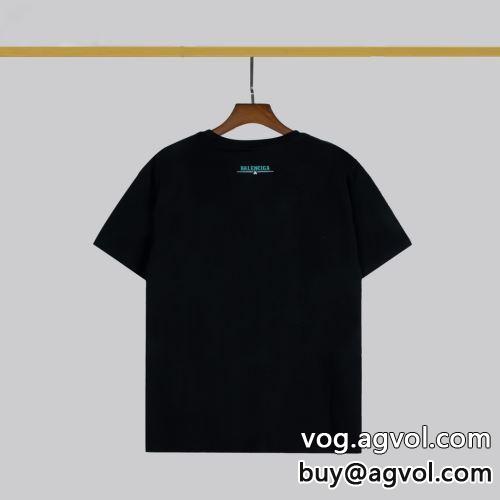 バレンシアガブランド 偽物 通販 半袖/Tシャツ激安大特価2022 BALENCIAGAコピー  2色可選 大歓迎な専門店-3