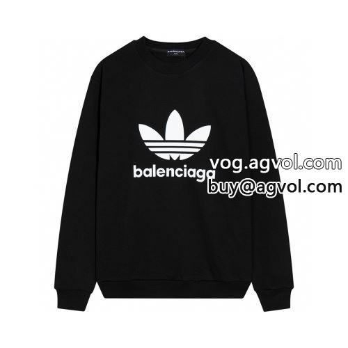 BALENCIAGAコピー激安大特価2022 爆発的通販 バレンシアガスーパーコピー  2色可選プルオーバーパーカー-1