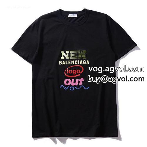  BALENCIAGAコピー 半袖Tシャツ 柔らかい手触り バレンシアガコピー 大人気アイテム！ 2022 2色可選 