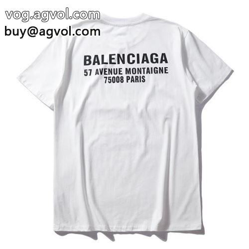 BALENCIAGAコピー 半袖Tシャツ 柔らかい手触り バレンシアガコピー 大人気アイテム！ 2022 2色可選