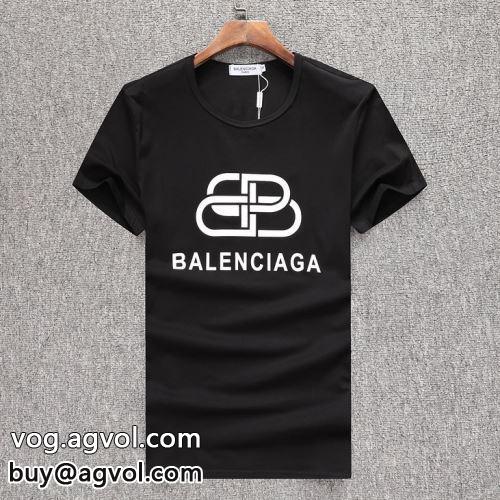  コーデ 知的なムードを演出 半袖Tシャツ 3色可選 2022【人気ブログ掲載】 BALENCIAGAコピー バレンシアガコピー  