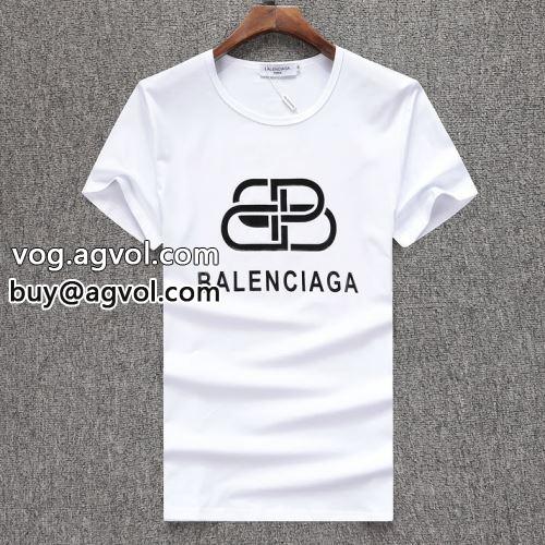 コーデ 知的なムードを演出 半袖Tシャツ 3色可選 2022【人気ブログ掲載】 BALENCIAGAコピー バレンシアガコピー