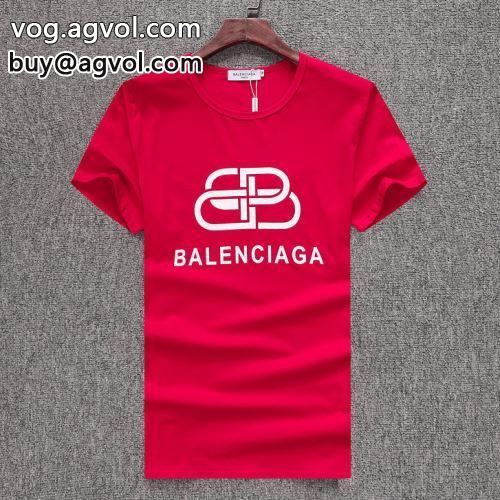 コーデ 知的なムードを演出 半袖Tシャツ 3色可選 2022【人気ブログ掲載】 BALENCIAGAコピー バレンシアガコピー