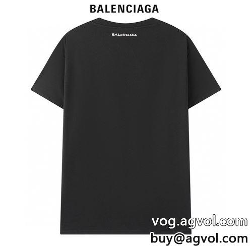 バレンシアガコピー 2色可選 落ち着いた質感 半袖Tシャツ 強い魅力を感じる一枚  BALENCIAGAコピー 2022