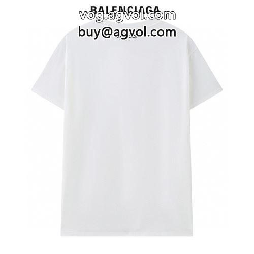 バレンシアガコピー 2色可選 落ち着いた質感 半袖Tシャツ 強い魅力を感じる一枚  BALENCIAGAコピー 2022