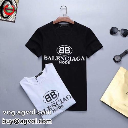  クールビズ バレンシアガコピー 2色可選  BALENCIAGAコピー  半袖Tシャツ 2022 個性的なデザイン 