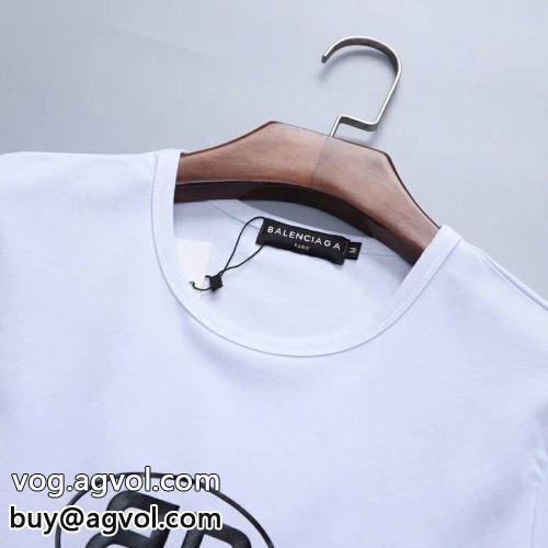 クールビズ バレンシアガコピー 2色可選  BALENCIAGAコピー  半袖Tシャツ 2022 個性的なデザイン