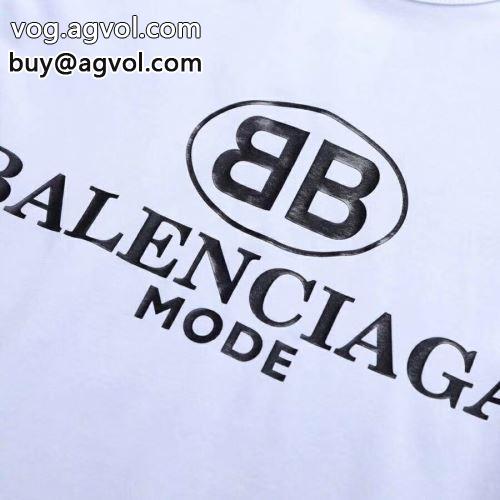 クールビズ バレンシアガコピー 2色可選  BALENCIAGAコピー  半袖Tシャツ 2022 個性的なデザイン