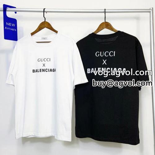  高級感を備えている 2色可選 半袖Tシャツ 限量販売  BALENCIAGAコピー バレンシアガコピー 2022