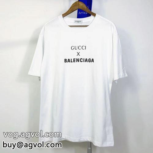 高級感を備えている 2色可選 半袖Tシャツ 限量販売  BALENCIAGAコピー バレンシアガコピー 2022