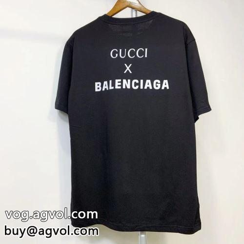 高級感を備えている 2色可選 半袖Tシャツ 限量販売  BALENCIAGAコピー バレンシアガコピー 2022