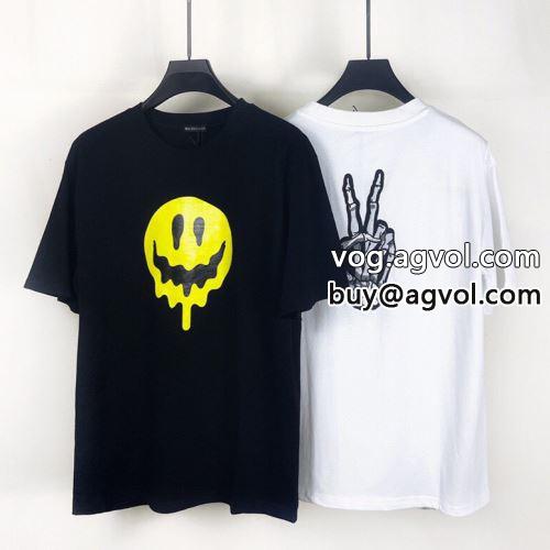  2022 半袖Tシャツ ファション性の高い 2色可選 バレンシアガコピー 高級感ある BALENCIAGAコピー  